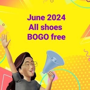 All shoes BOGO free for the month of June 2024